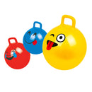 Palla Cavalcabile per Saltare con Maniglia per Bambini Ø55x65 cm con Emoticon Rosso o Giallo o Blu-1