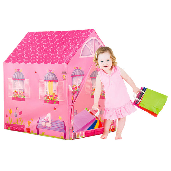 Tente de jeu enfant 95x72x105 cm Rose Princesse Structure Tubulaire Plastique prezzo