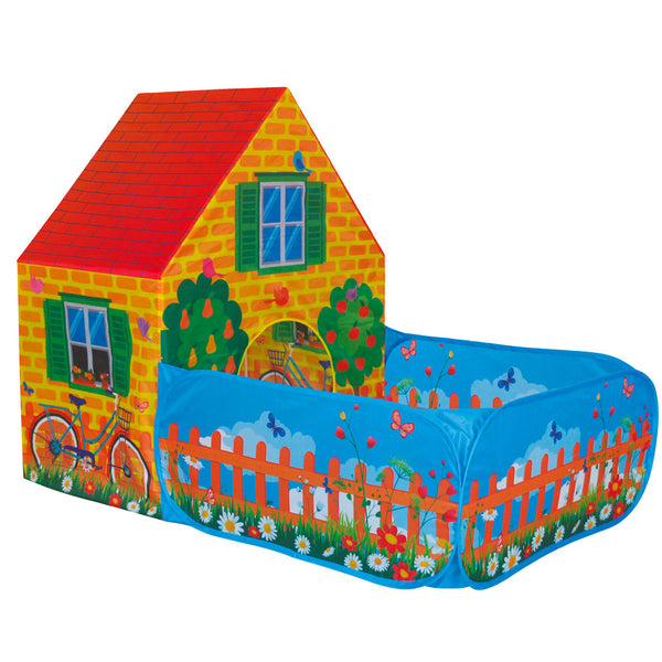 Tente de jeu pour enfants 150x90x110 cm avec abri de jardin à ouverture pop-up multicolore online
