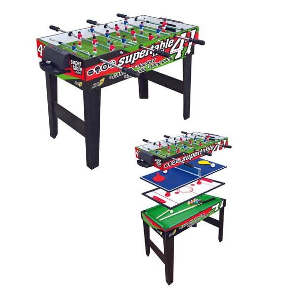 prezzo Table multi-jeux 4 en 1 Mini 97,5x48x69 cm complète avec accessoires