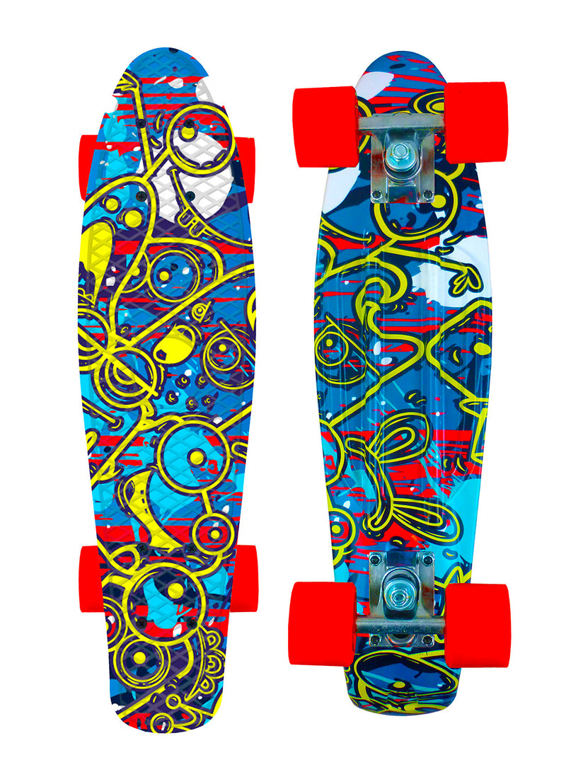Skateboard con Tavola 57 cm in PP Kolor Multicolore-4