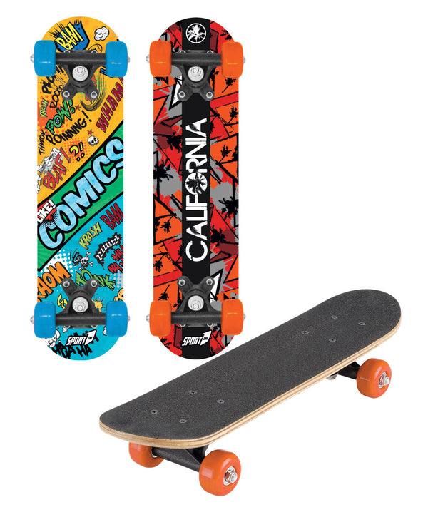 Skateboard con Tavola 60 cm in Legno Concava Cool Multicolore online