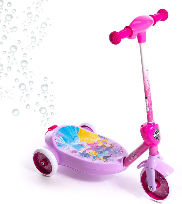 prezzo Trottinette électrique à 3 roues alimentée par batterie pour enfants Bubble Shooter avec licence Disney Princess