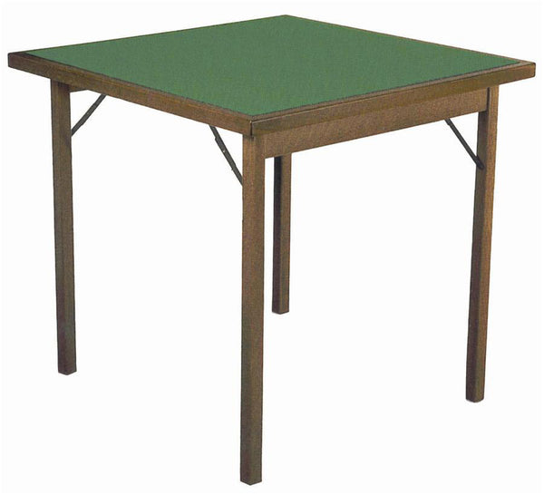 Table de Jeu Pliante Carrée 80x80 cm en Bois avec Nappe Verte du Forgeron Classique sconto