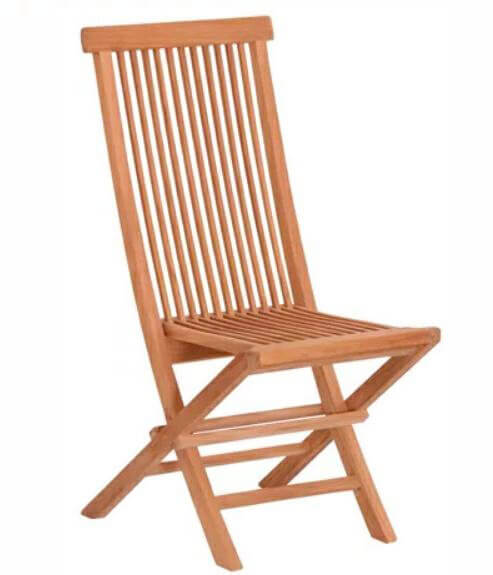 online Chaise de jardin pliante 65x47xH93 cm en teck marron