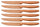 Ensemble de 6 couteaux de table à lame lisse en acier inoxydable Jacob Copper
