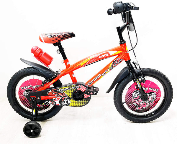 Vélo enfant 12" 2 freins avec bouteille d'eau et bouclier avant rouge online