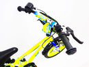 Bicicletta per Bambino 14" 2 Freni con Borraccia e Scudetto Frontale Gialla e Blu-3