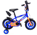 Bicicletta per Bambino 16" 2 Freni con Borraccia e Scudetto Frontale Blu e Arancione-1