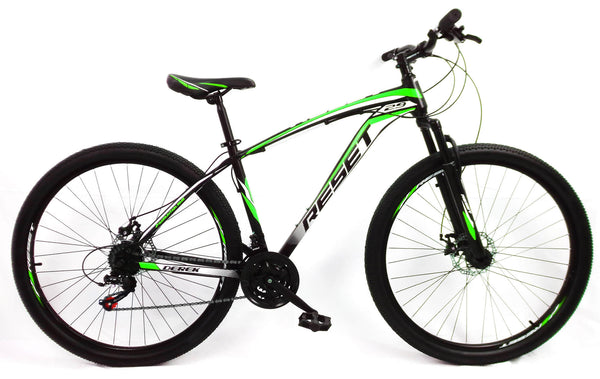 VTT MTB Boy 29" 21V en Acier Noir et Vert Fluo online