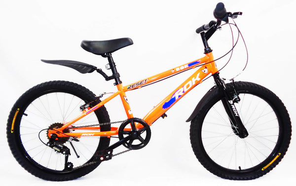 Vélo garçon 20" 6S avec bouteille d'eau et bouclier avant bleu et orange online