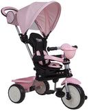 Passeggino Triciclo per Bambini Passeggino Comfort 4 in 1 Happy Kids Rosa-4