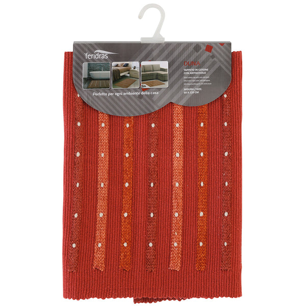 Tapis de bain en coton avec anti-dérapant rouille Feridras Duna sconto