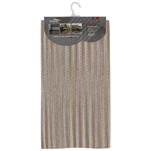 Tapis de bain en coton beige Feridras Runner online