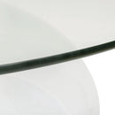 Tavolino da Salotto Ovale 115x42x65 cm Erma 2 Crumer Bianco-2