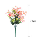 6 Bouquet Artificiali Mini di Orchidee Altezza 30 cm -2