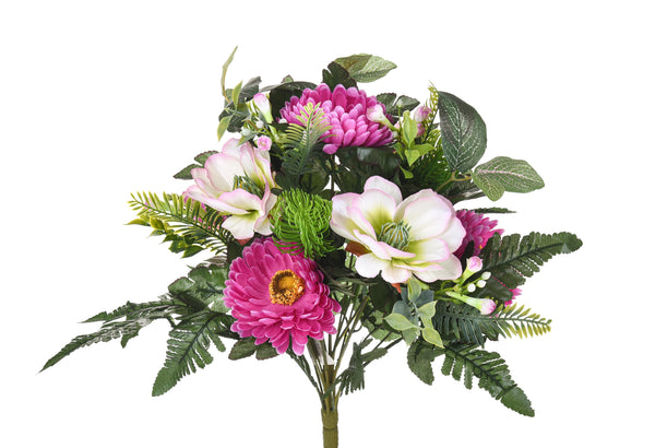 Set 2 Bouquet Artificiel avec Magnolia Rose Hauteur 60 cm prezzo