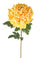 Lot de 4 retourneurs de chrysanthèmes artificiels grande hauteur 79 cm jaune