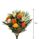 Bouquet Artificiale di Rose in Boccio Altezza 48 cm Giallo-2