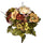 Set 2 Bouquet Artificiel d'Hortensias avec Roses Hauteur 34 cm Vert