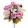 Bouquet Artificiel Composé de Roses et de Dahlias Hauteur 34 cm Violet