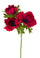 Set 8 Fleurs Artificielles d'Anémone Composé de 3 Fleurs Hauteur 46 cm Rouge