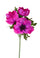 Set 8 Fleurs Artificielles d'Anémone Composé de 3 Fleurs Hauteur 46 cm Rose