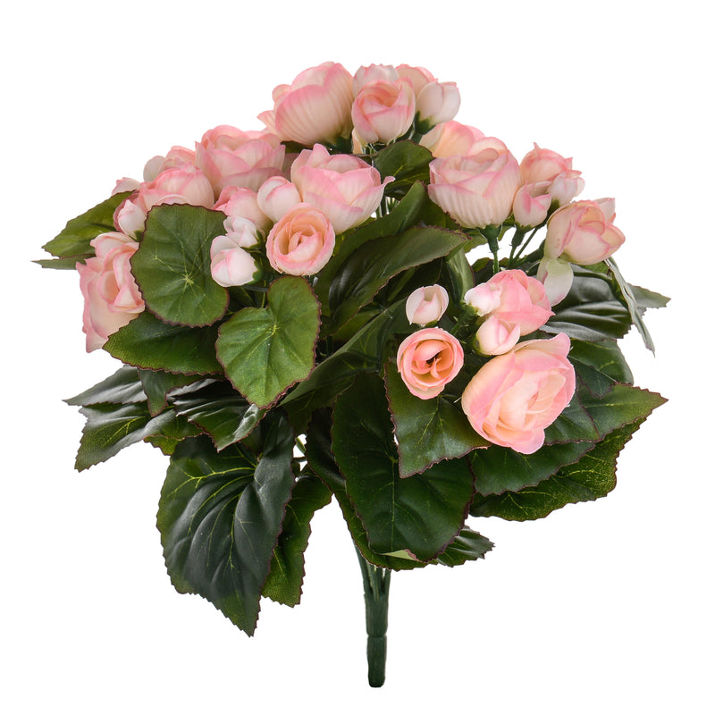 Bouquet Artificiale di Begonia Altezza 28 cm marrone-1