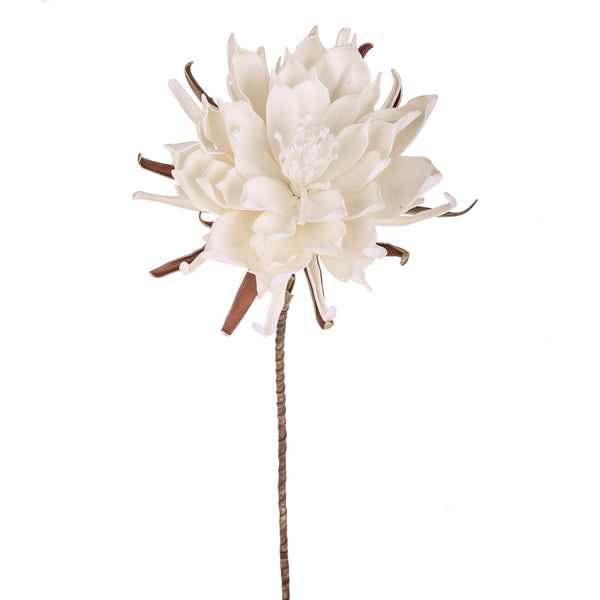 acquista Set 2 Fleurs de Nénuphar Artificiels Hauteur 108 cm Blanc