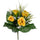 Set 4 Bouquets Artificiels de Lisiantus Hauteur 32 cm Jaune