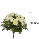 Bouquet Artificiale di Begonia Altezza 28 cm -2