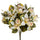 Set 2 Bouquet Artificiel d'Orchidées et de Roses Hauteur 38 cm Rose