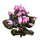 Set 3 Bouquet de Cyclamen Artificiel Composé de 22 Trous Hauteur 32 cm
