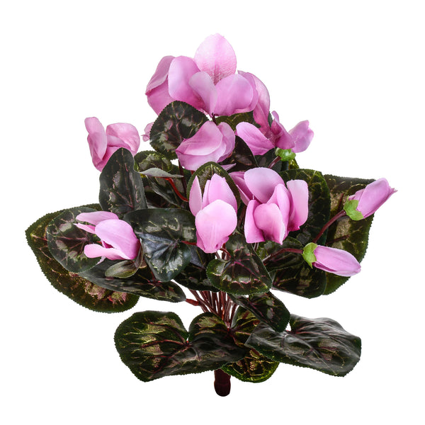 Set 3 Bouquet de Cyclamen Artificiel Composé de 22 Trous Hauteur 32 cm sconto