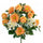 Lot de 2 bouquets de roses/gerberas artificielles pour 16 fleurs jaunes