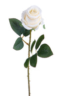 6 Rose Artificiali Boccio 65 cm Bianco-1