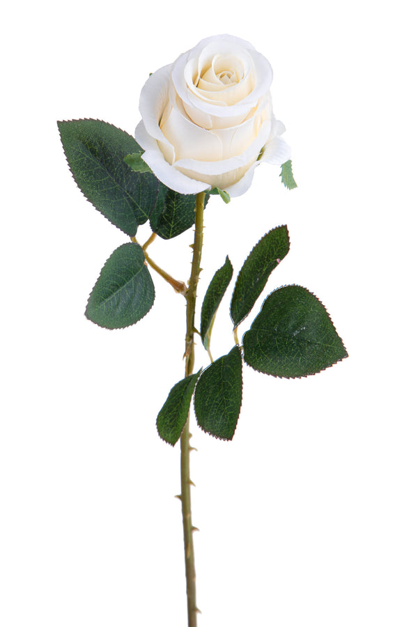 Lot de 12 Roses Artificielles Bourgeon 65 cm Blanc online