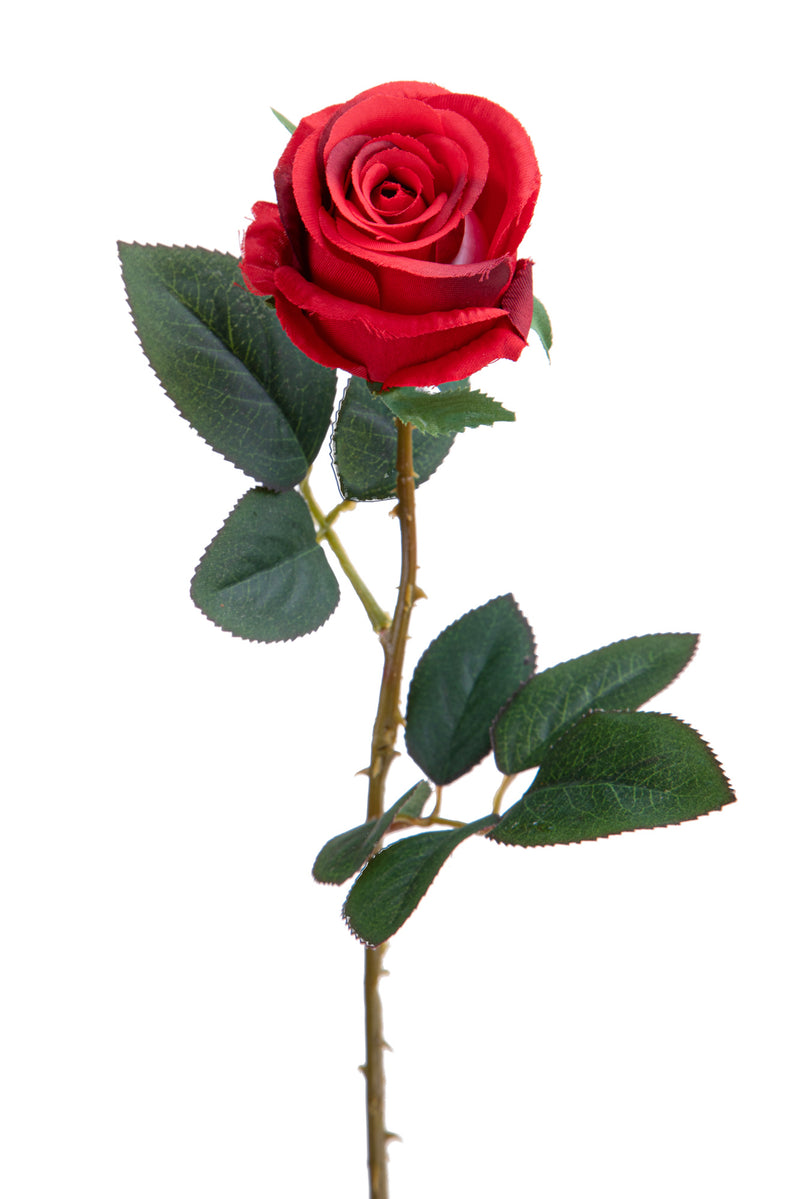 6 Rose Artificiali Boccio 65 cm rosso-1