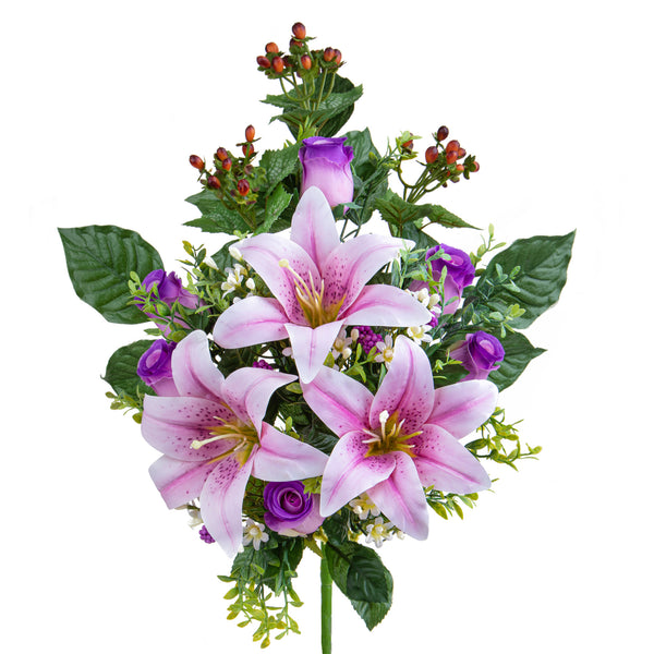 online Lys/Roses Artificiels Avant 54 cm Violet