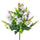 Set 8 Mini Bouquets Artificiels avec Marguerites Hauteur 35 cm Blanc