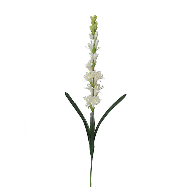 Lot de 3 fleurs de tubéreuse artificielles hauteur 90 cm blanc sconto