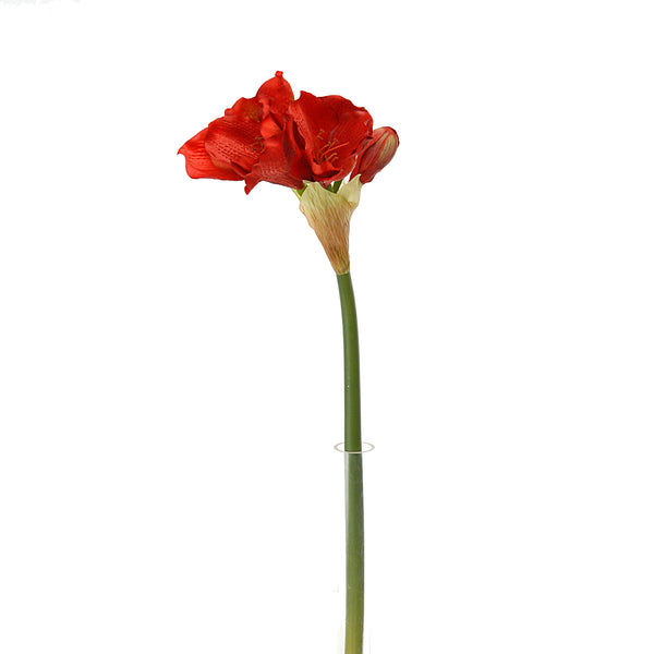 Lot de 3 fleurs d'amaryllis artificielles hauteur 77 cm rouge prezzo