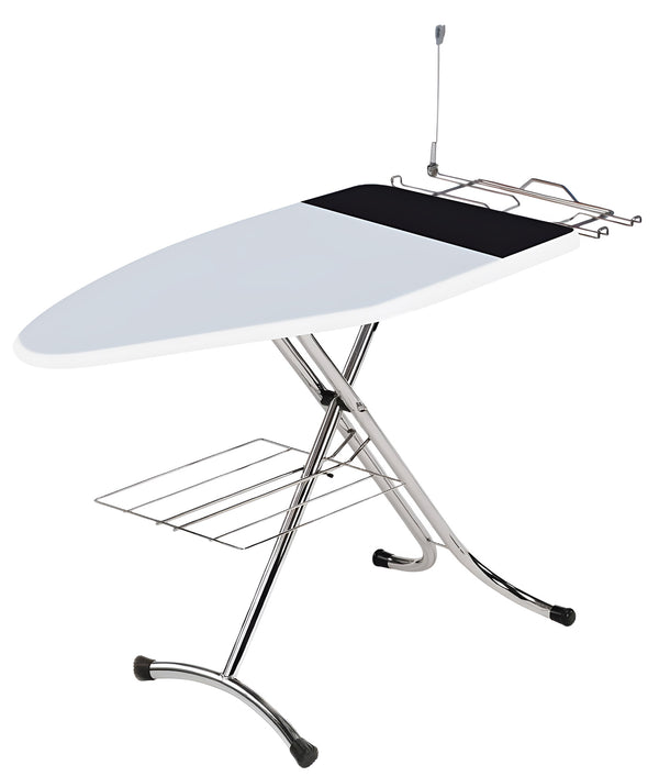 Table à repasser avec repose-fer et étendoir à linge 125x48 cm Luxor Plus gris online