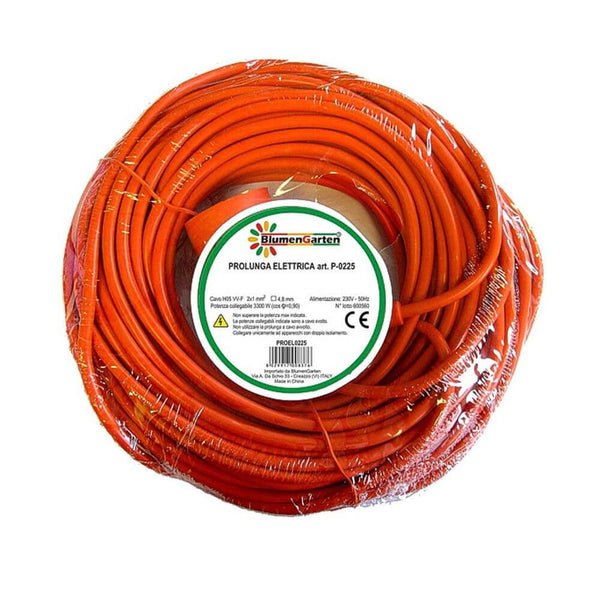 prezzo Rallonge Courant Electrique 15m Câble 2x1mm 3300W Orange