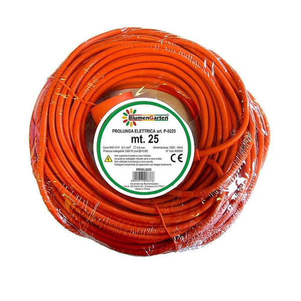 Rallonge Courant Electrique 25m Câble 2x1mm 3300W Orange prezzo