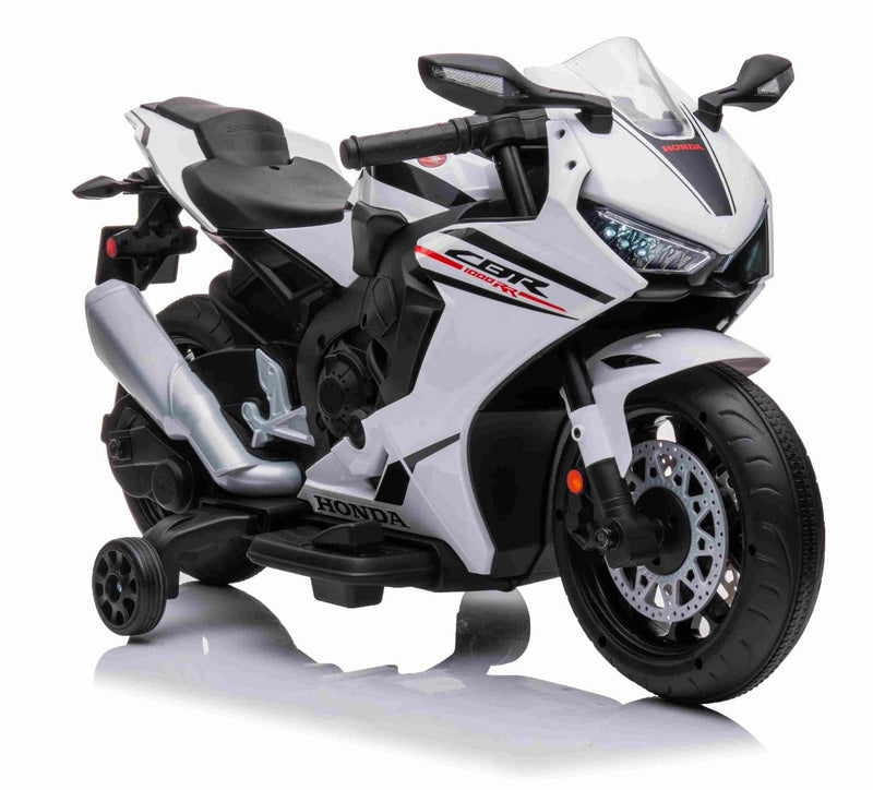 Moto Elettrica per Bambini 12V Honda CBR 1000RR Bianca-7