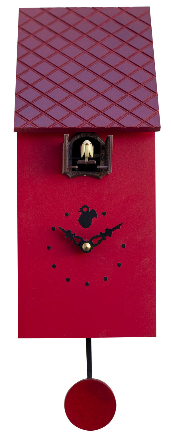 online Horloge Coucou Murale 13x30x12 cm Pirondini Italia Portofino Rouge Carmin