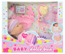 Bambola Bebè Dolce Bua con accessori Rosa-1