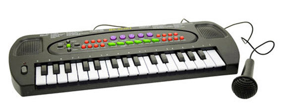 Pianola 32 touches avec microphone et enregistreur noir acquista