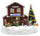 Village de Noël en résine avec lumières et sons 21x26x17,5 cm Santa Claus Factory Vanzetti